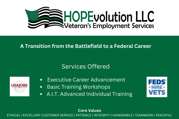 HOPEvolution VETERAN'S EMPLOYMENT SERVICES logo